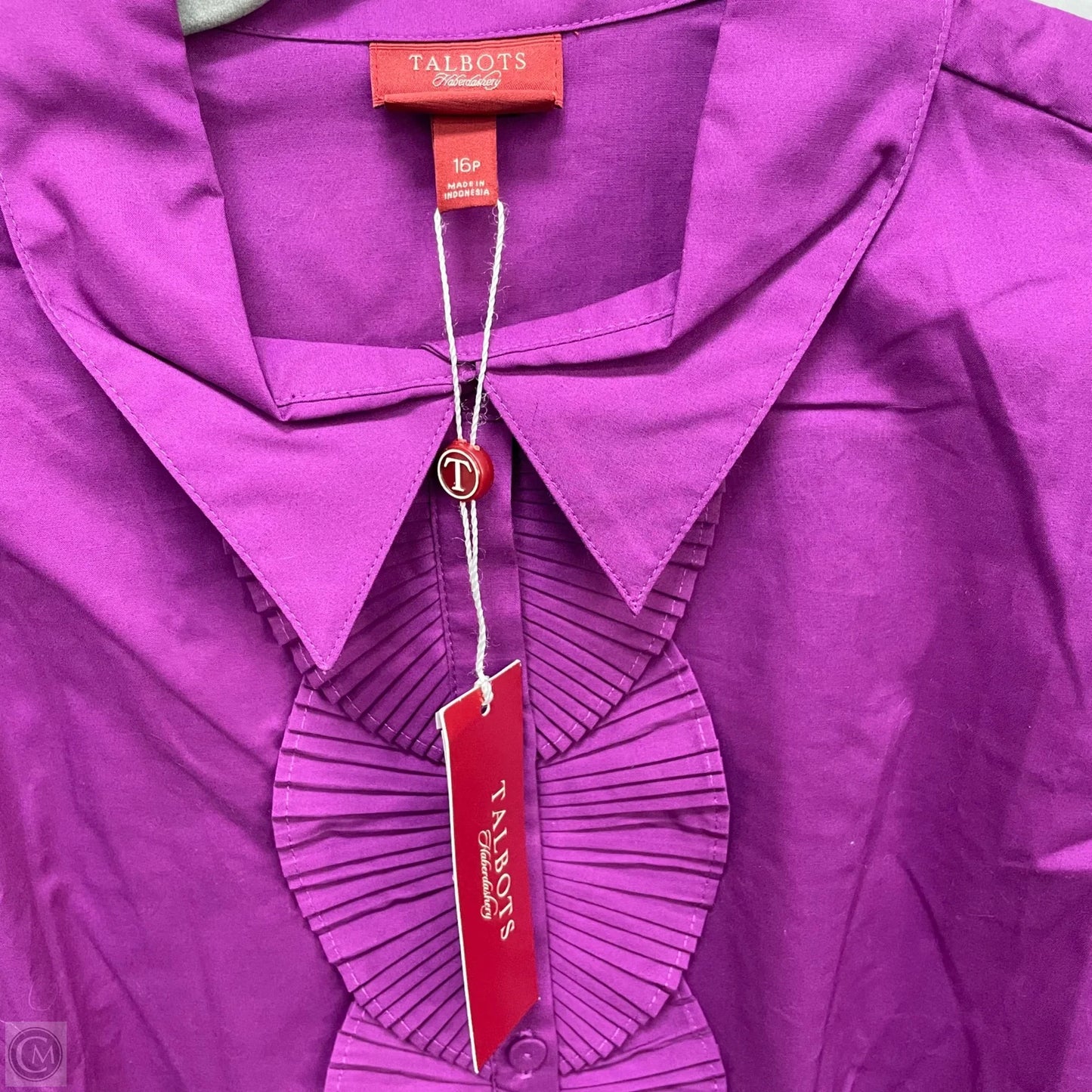 Top Long Sleeve By Talbots In Purple, Size: 16