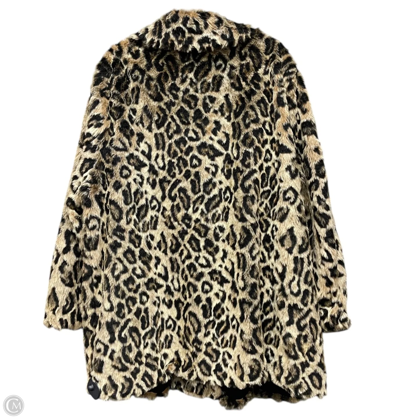 Coat Faux Fur & Sherpa By Ava & Viv In Animal Print, Size: 3x