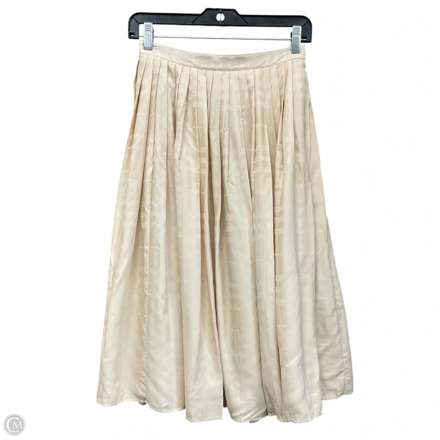 Skirt Luxury Designer By Burberry In Cream, Size: 2