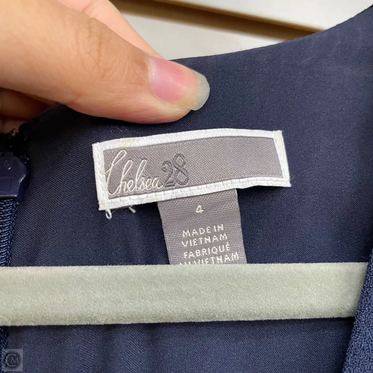 Jumpsuit By Chelsea 28 In Blue & White, Size: 4