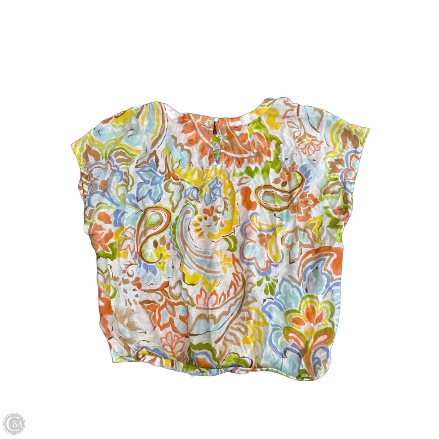 Top Short Sleeve By Vince Camuto In Orange, Size: Xl