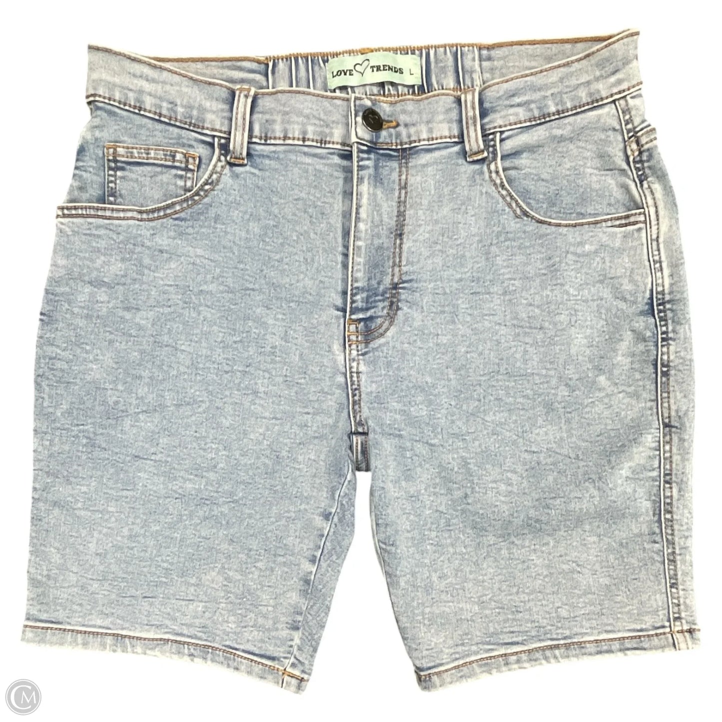 Shorts By Clothes Mentor In Blue Denim, Size: L