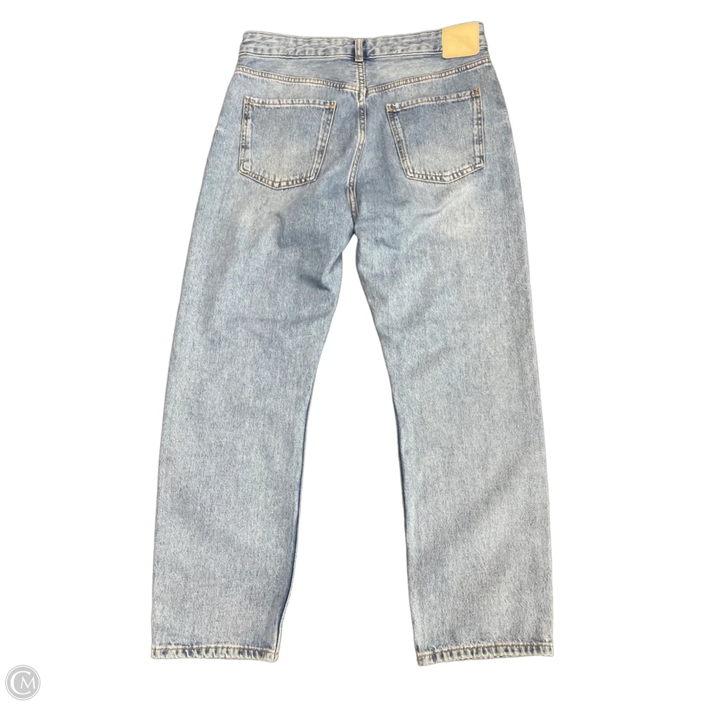 Jeans Straight By Zara In Blue Denim, Size: 8