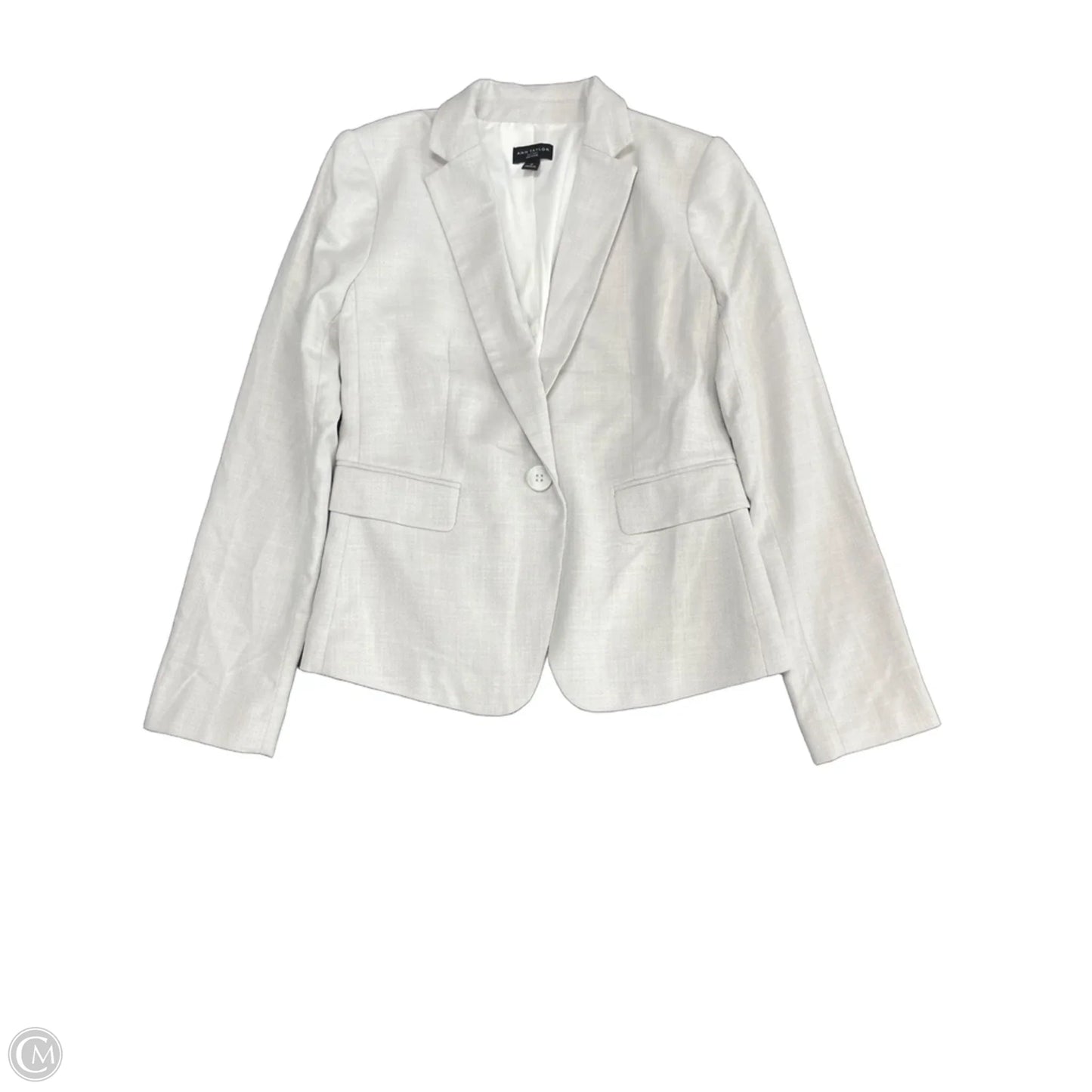 Blazer By Ann Taylor In Grey, Size: 0p