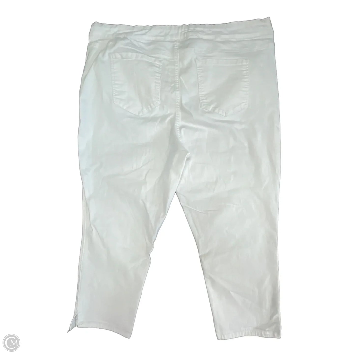 Jeans Cropped By West Bound In White Denim, Size: 24