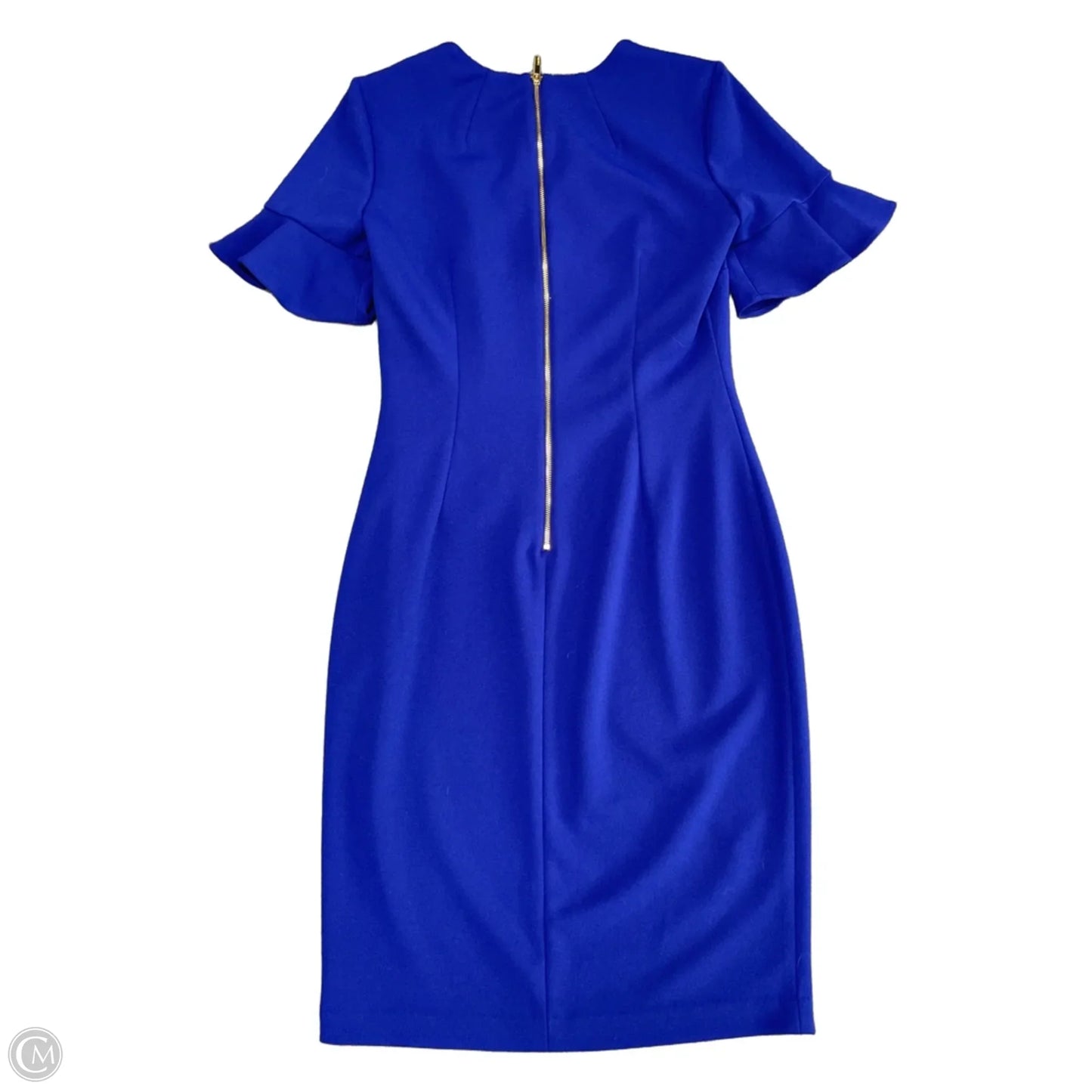 Dress Work By Calvin Klein In Blue, Size: 4