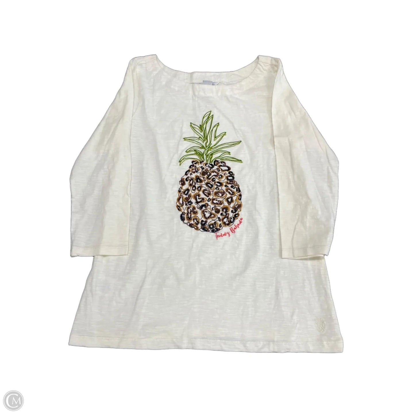 Top 3/4 Sleeve By Tommy Bahama In Cream, Size: S