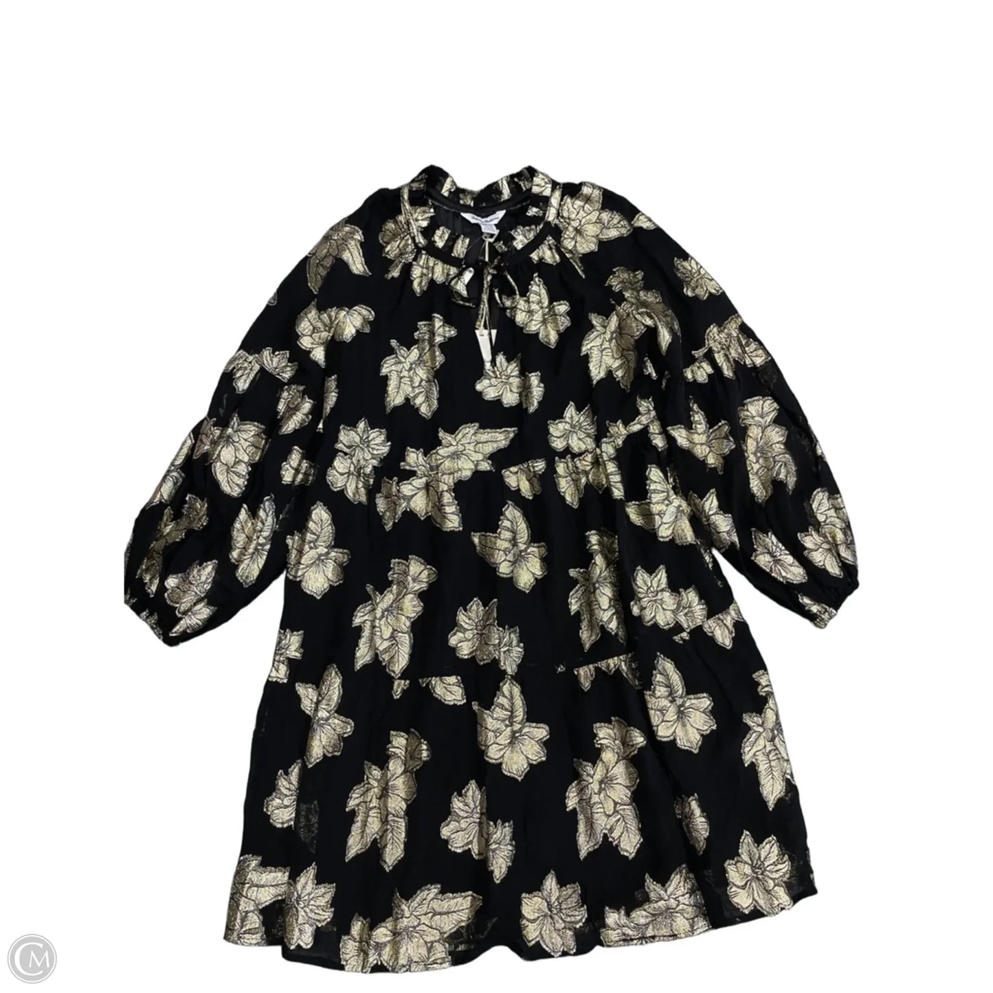 Dress Casual Short By Tommy Bahama In Black & Gold, Size: Xs