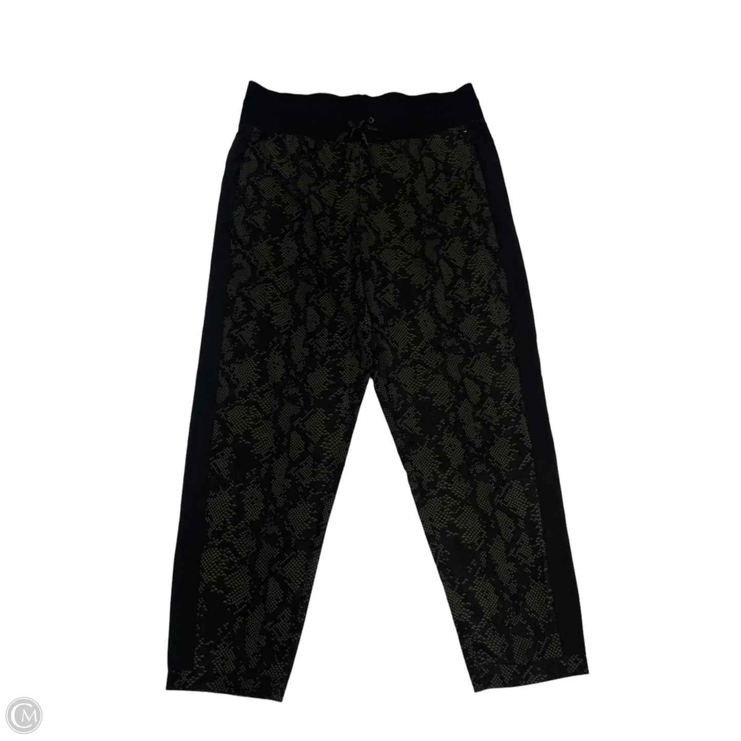 Athletic Pants By Jessica Simpson In Black & Green, Size: L