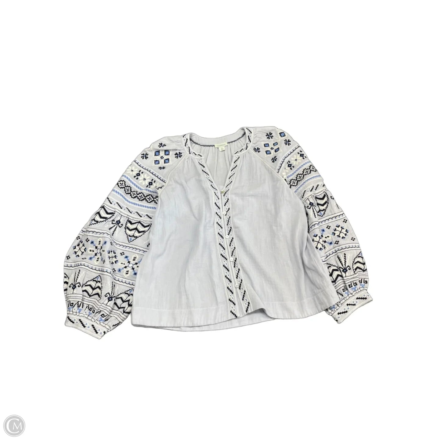 Top Long Sleeve By Sundance In Blue, Size: Sp
