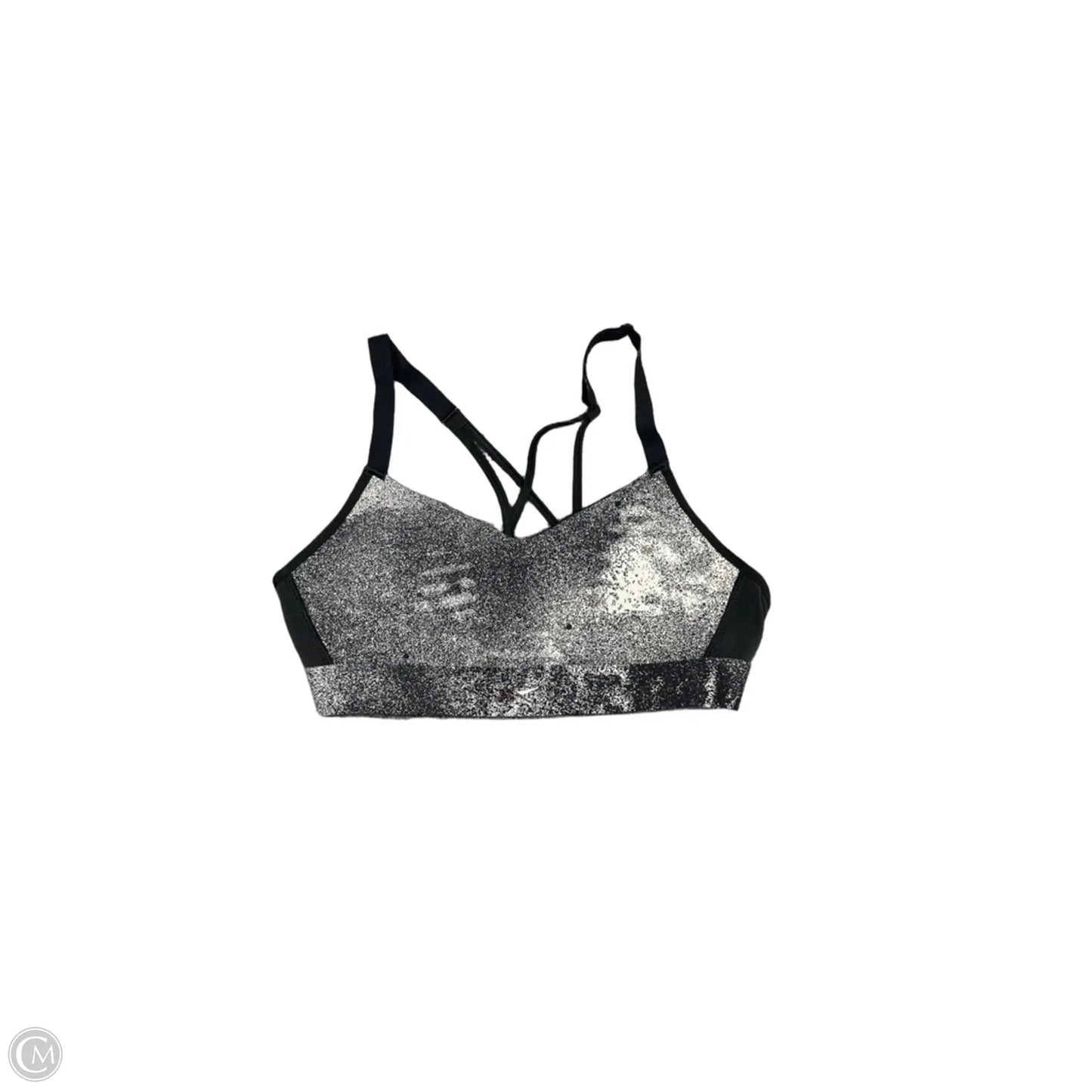 Athletic Bra By Reebok In Black & Grey, Size: S