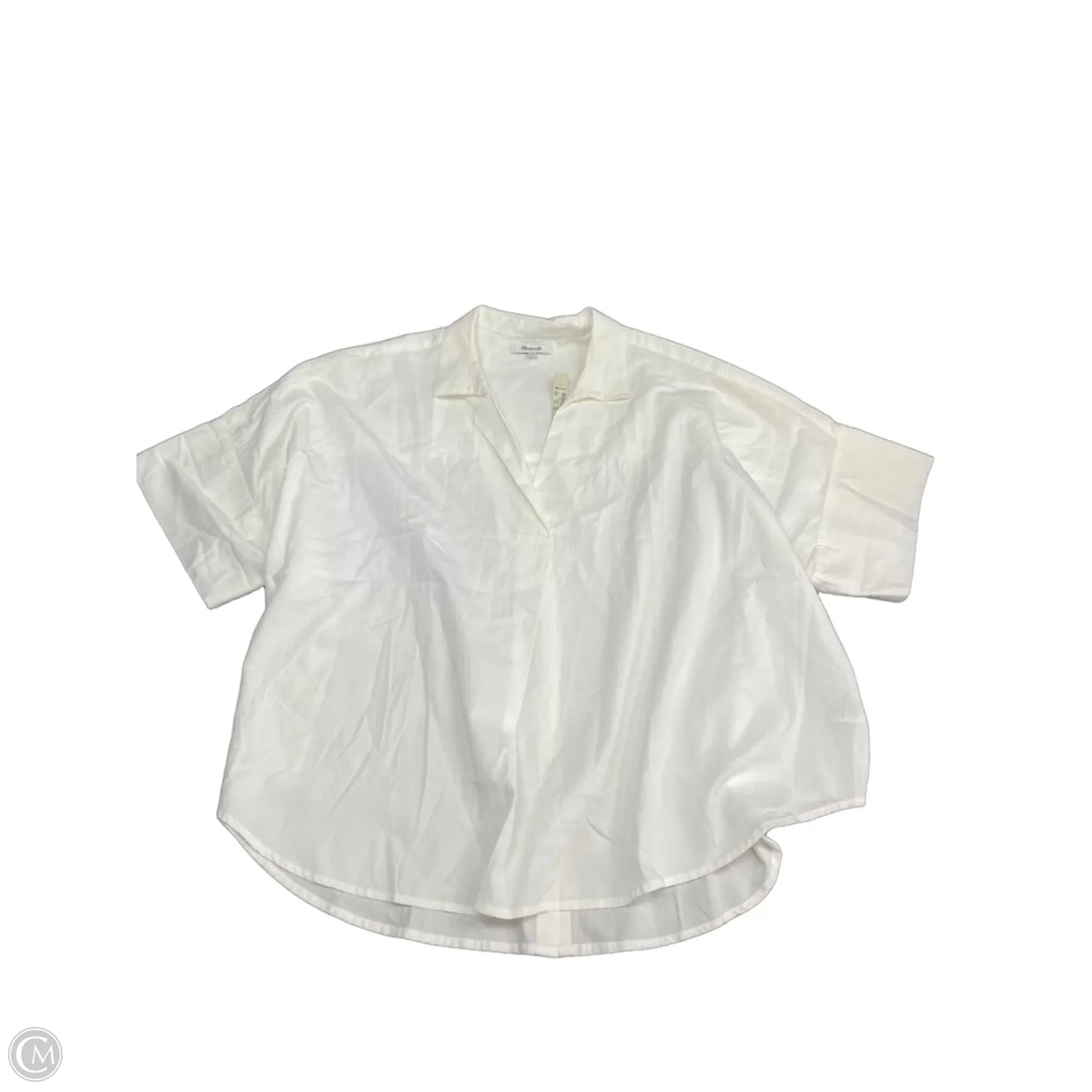 Top Short Sleeve By Madewell In White, Size: 3x