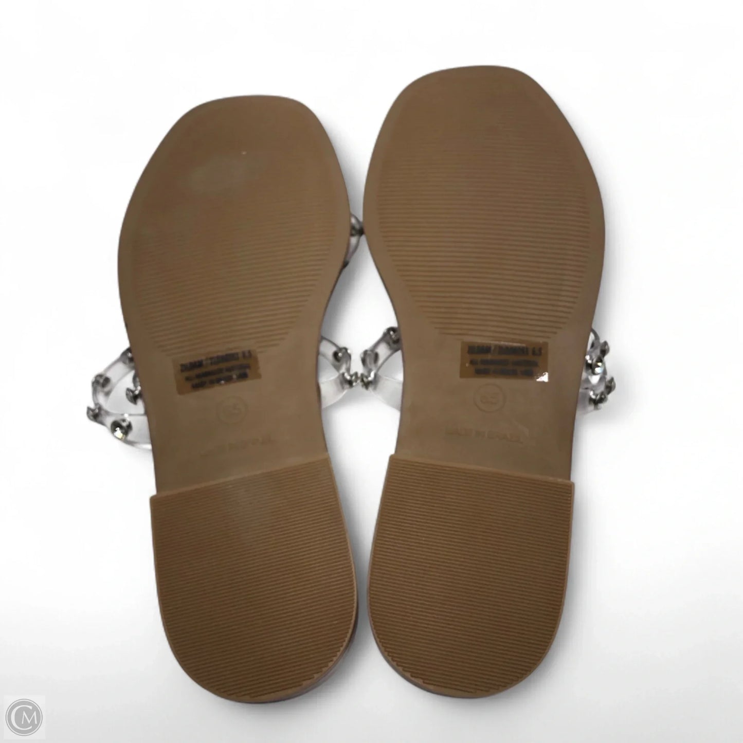 Sandals Flats By Steve Madden In Clear, Size: 6.5