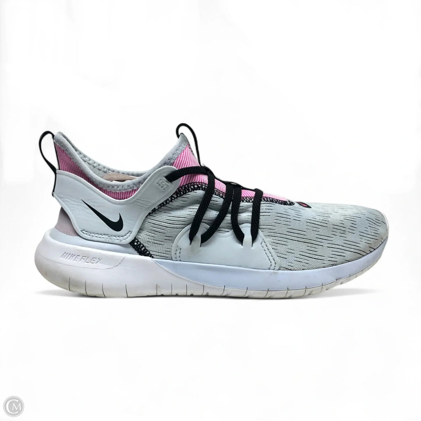Shoes Athletic By Nike In Grey & Pink, Size: 9