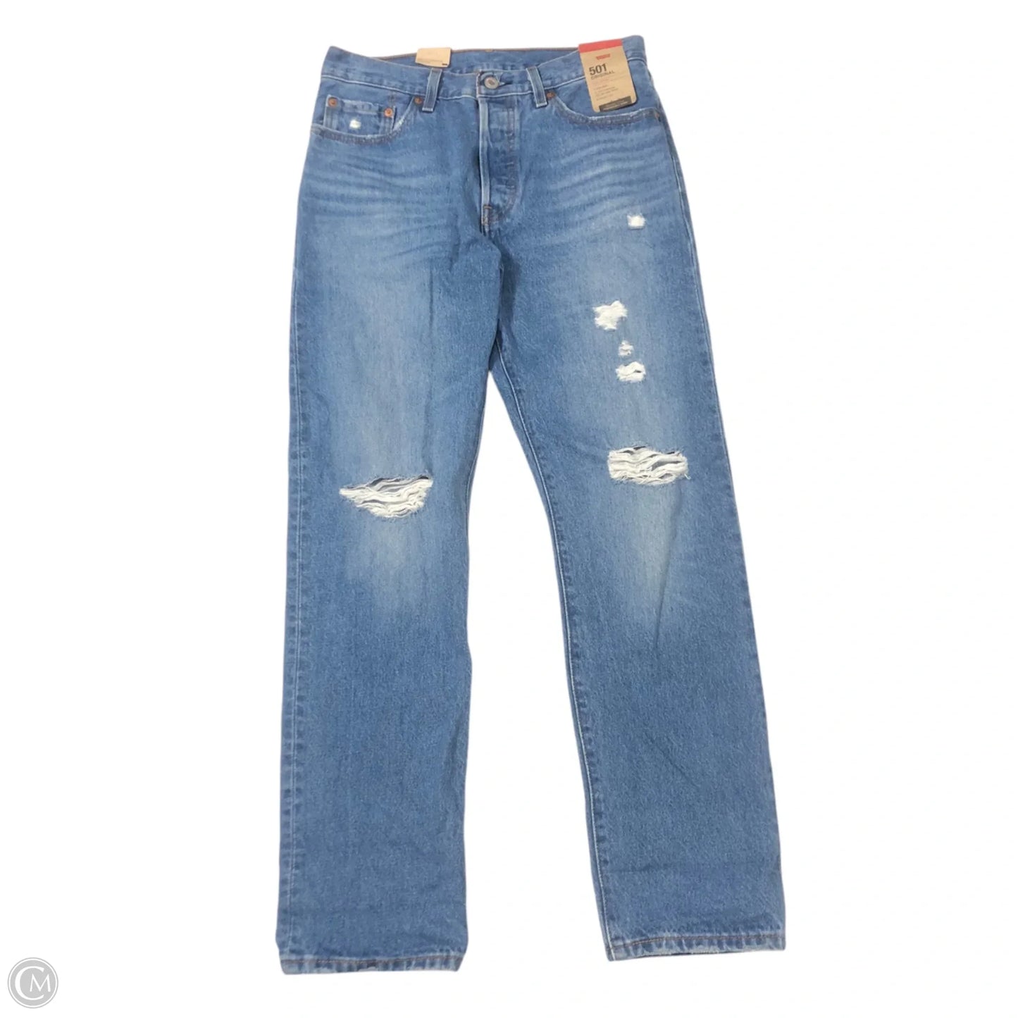 Jeans Straight By Levis In Blue Denim, Size: 6