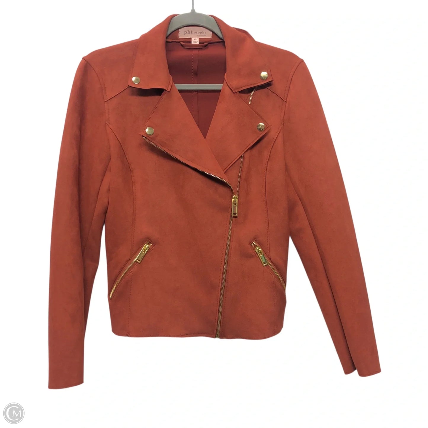 Jacket Moto By Philosophy In Red, Size: Xs