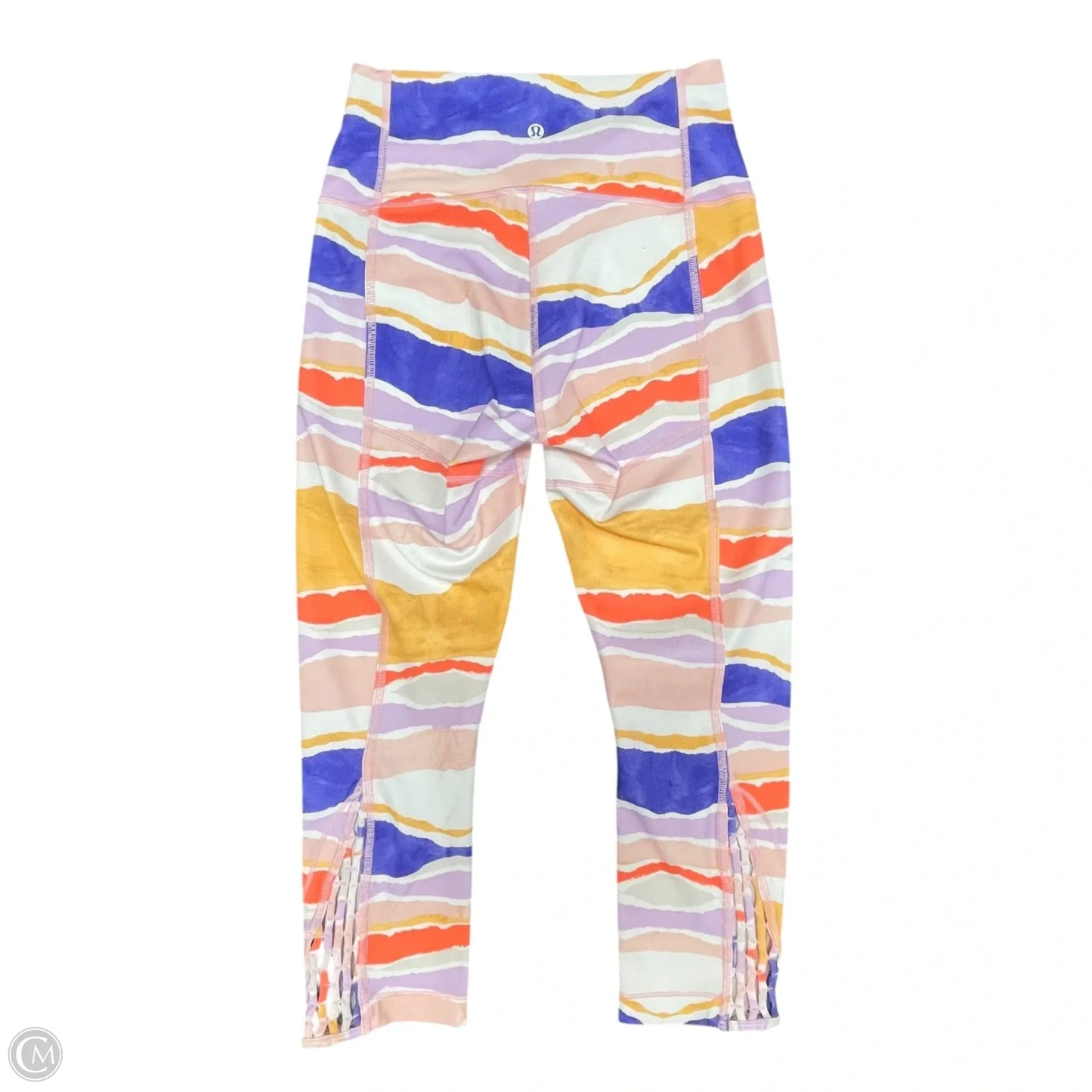 Athletic Capris By Lululemon In Blue & Purple, Size: 6