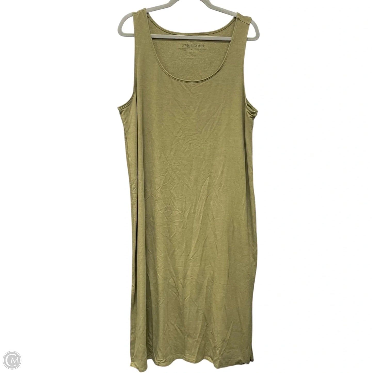 Dress Casual Midi By Life Is Good In Green, Size: Xl