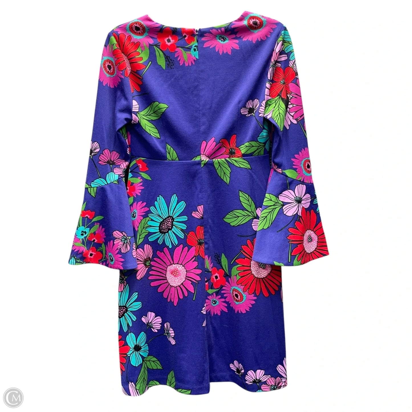 Dress Casual Short By Trina By Trina Turk In Blue & Pink, Size: 2