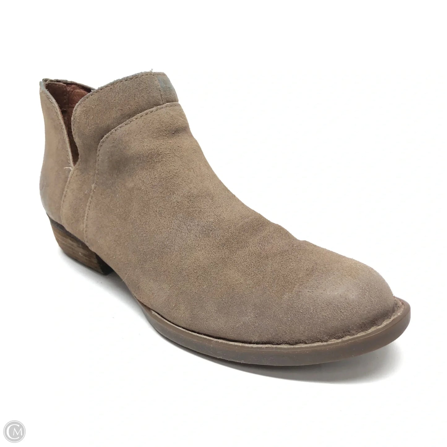 Boots Ankle Heels By Born In Taupe, Size: 10