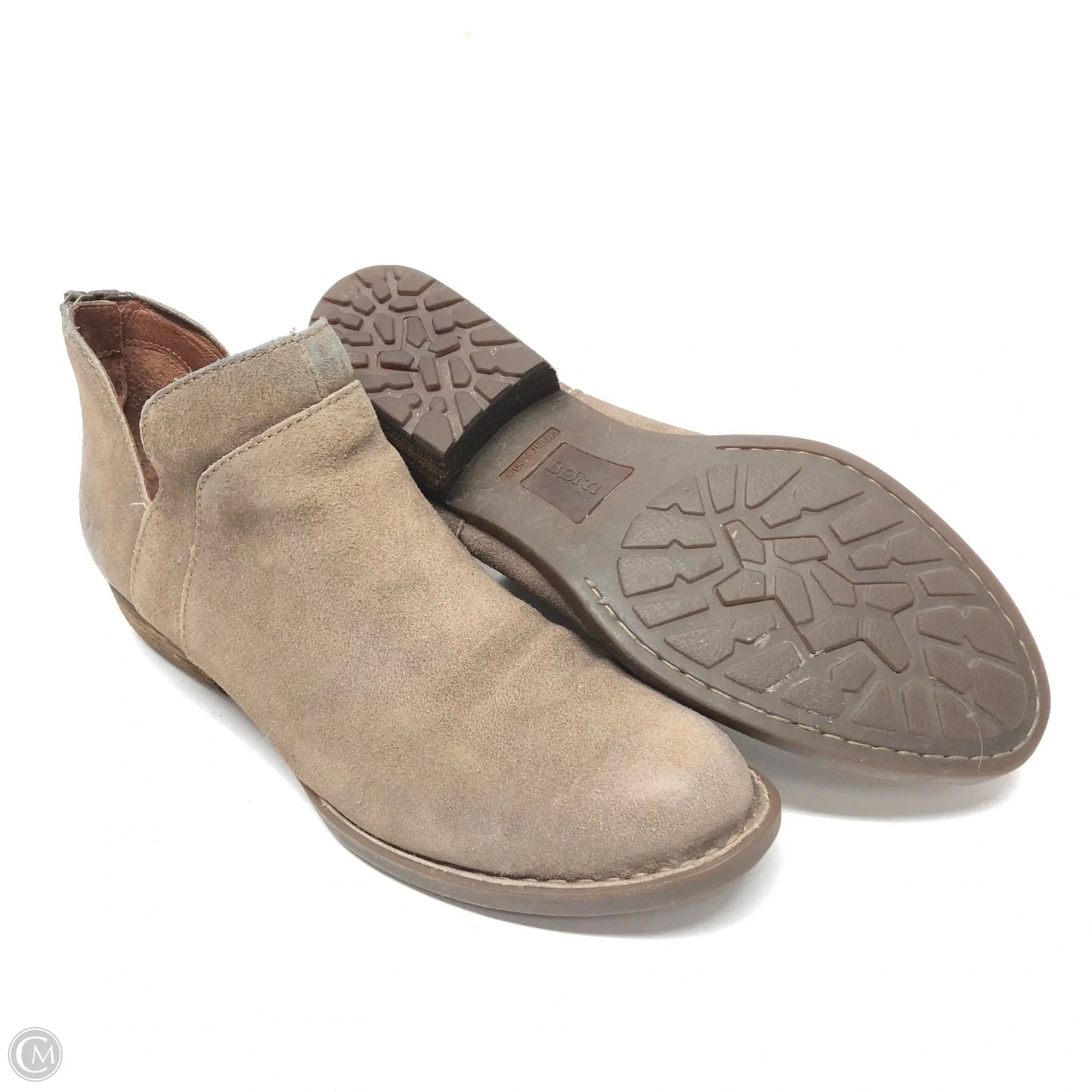 Boots Ankle Heels By Born In Taupe, Size: 10