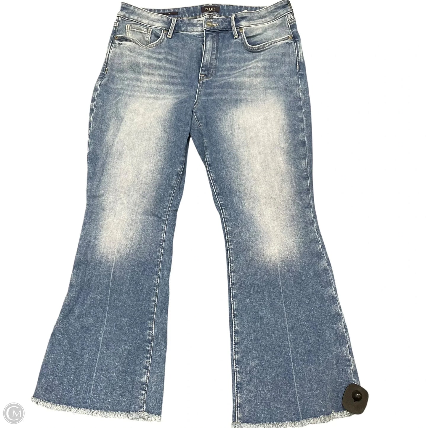 Jeans Flared By Not Your Daughters Jeans In Blue Denim, Size: 12