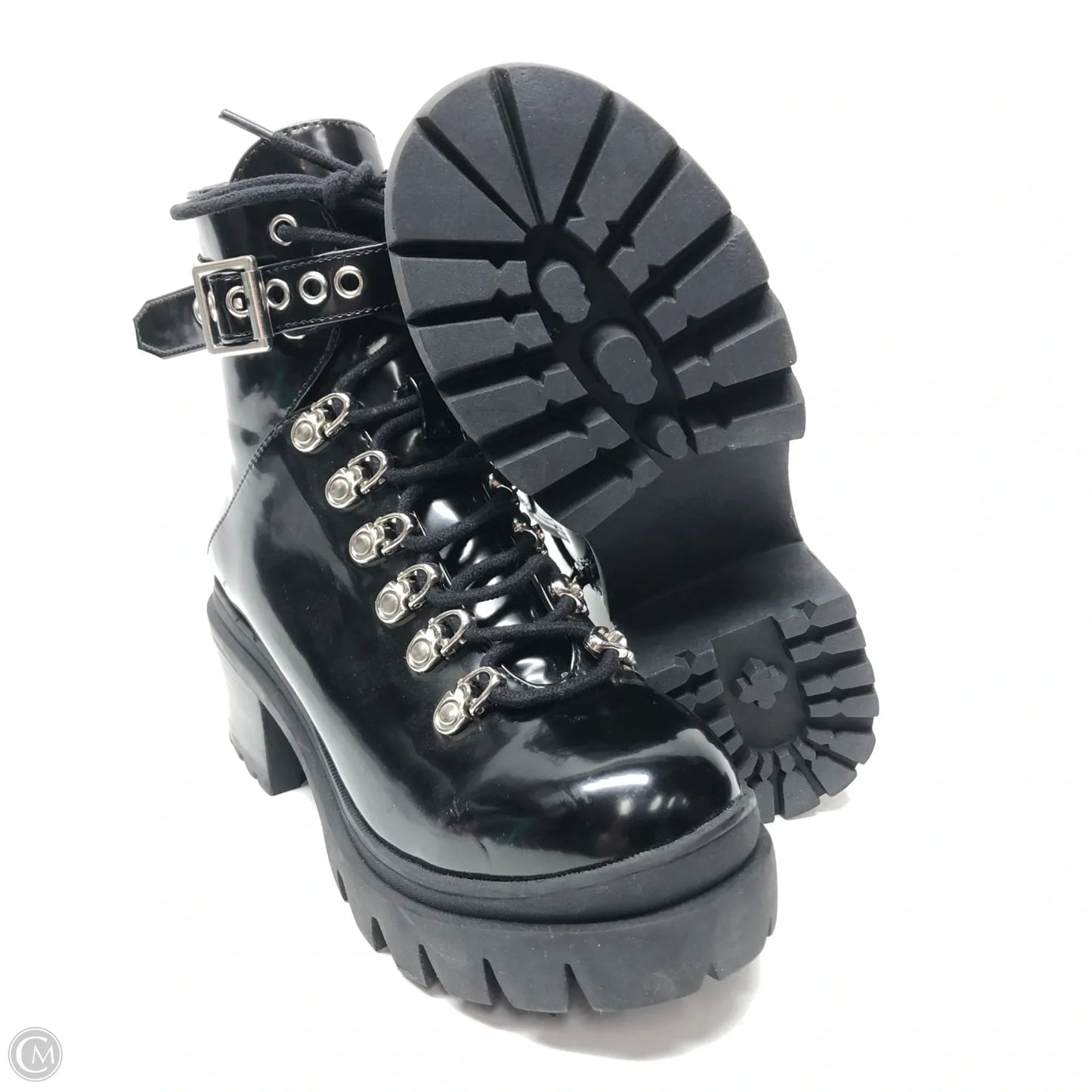 Boots Combat By Jeffery Campbell In Black, Size: 6.5