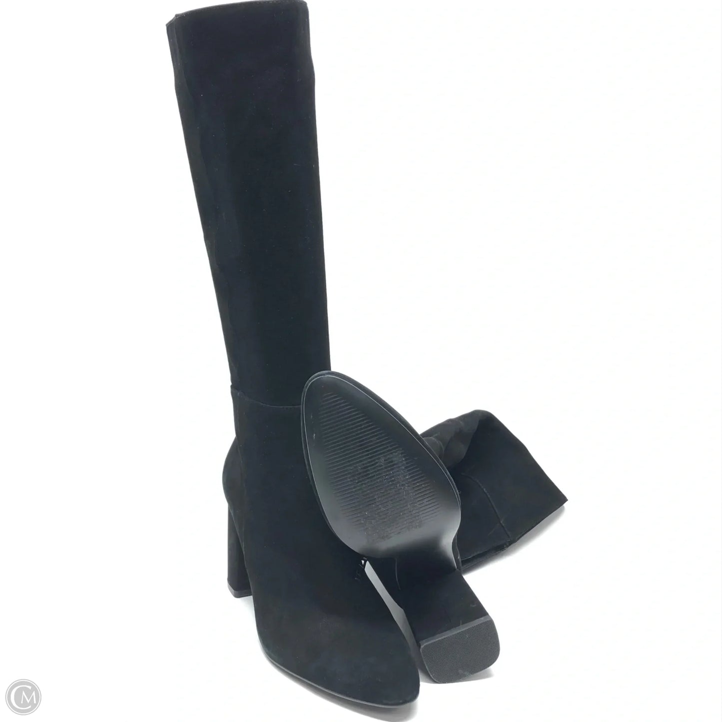 Boots Knee Heels By Steve Madden In Black, Size: 9.5