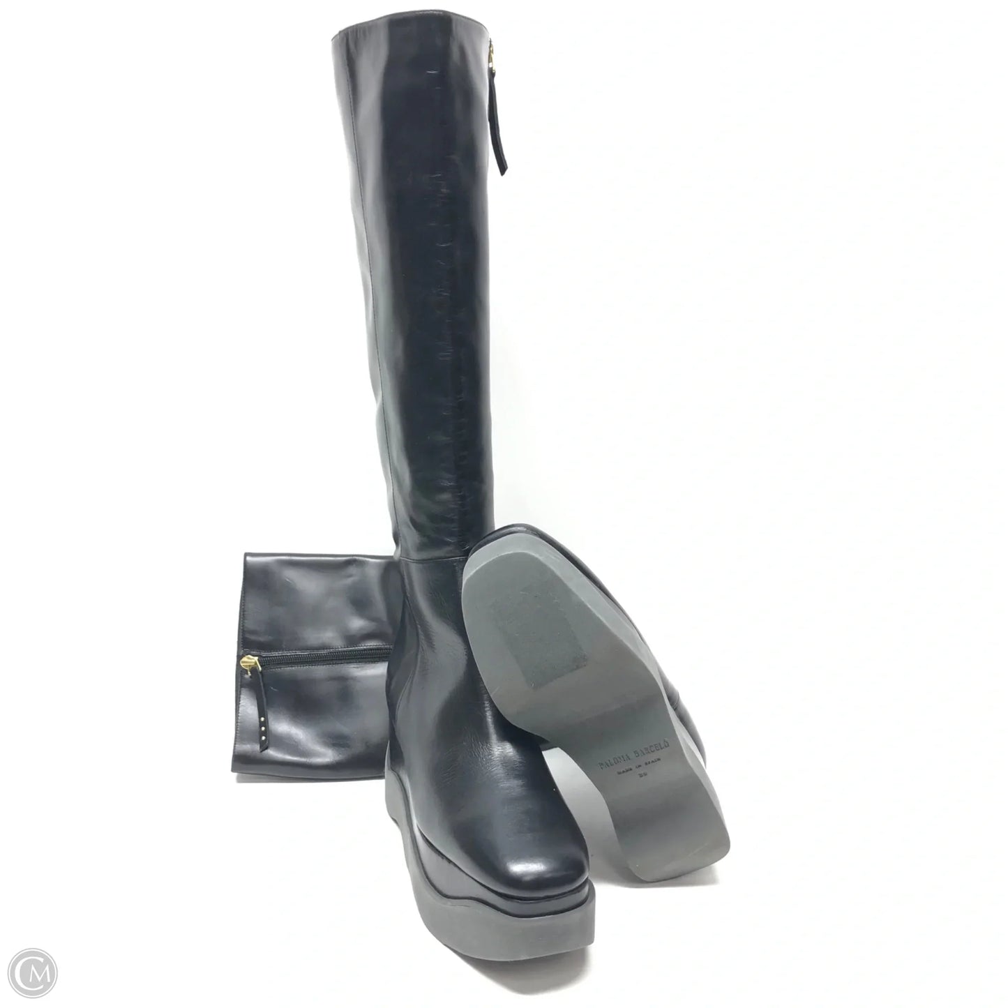 Boots Knee Heels By Paloma Barcelo In Black, Size: 10.5