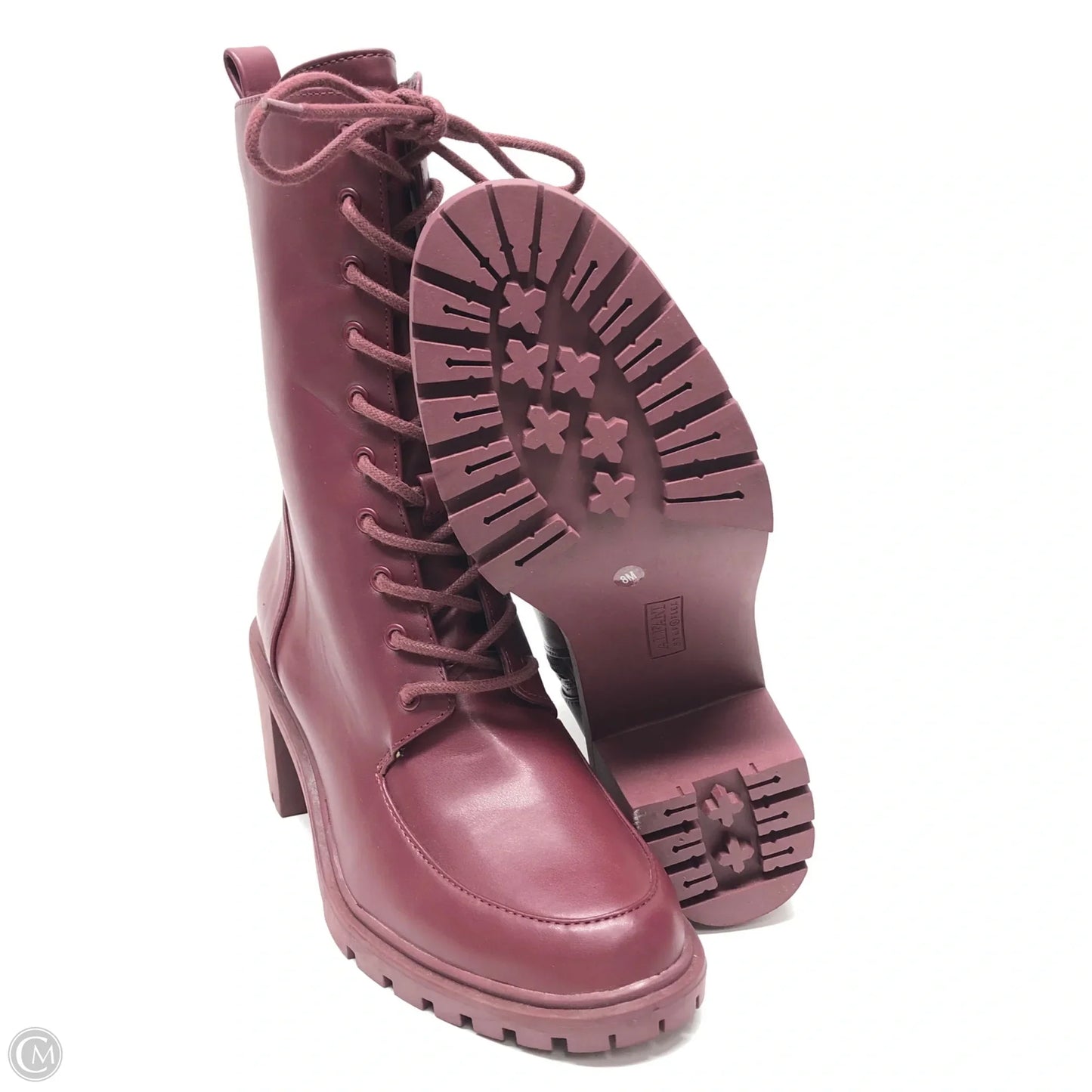 Boots Mid-calf Heels By Alfani In Purple, Size: 8