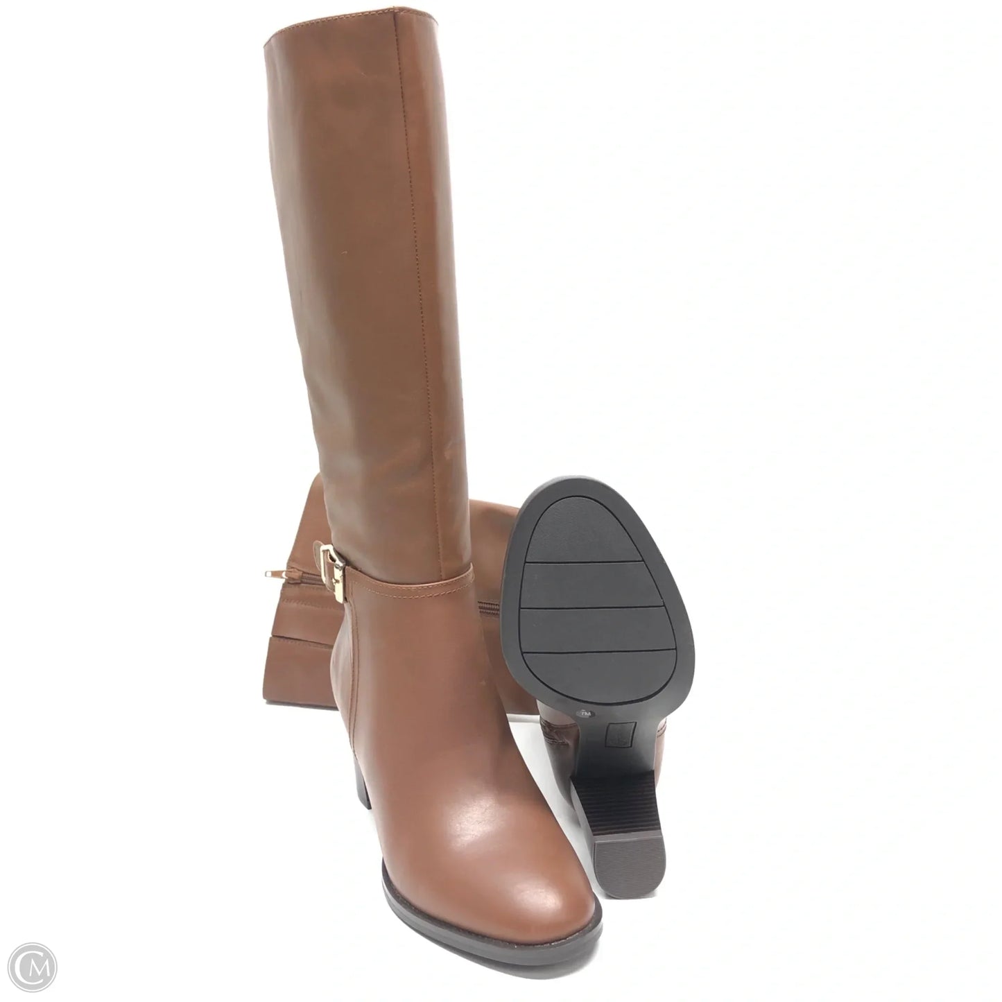 Boots Knee Heels By Giani Bernini In Brown, Size: 7
