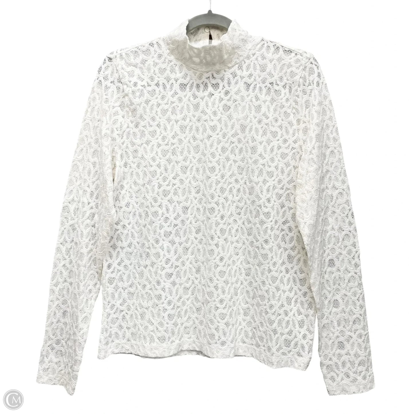 Top Long Sleeve By Loft In Cream, Size: L