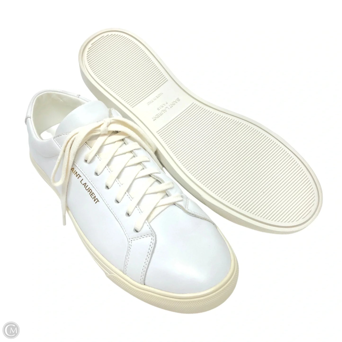 Shoes Luxury Designer By Yves Saint Laurent In White, Size: 10.5