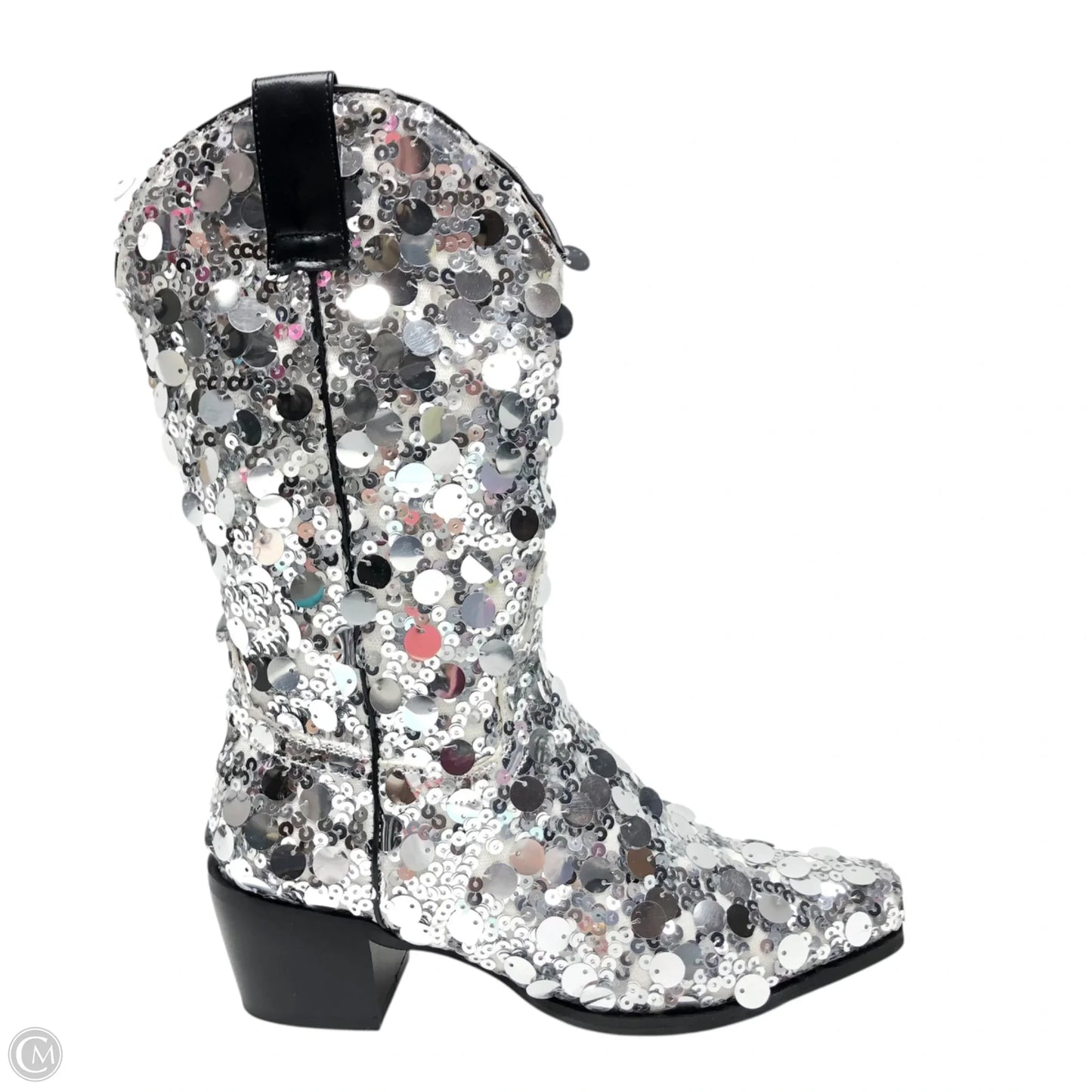 Boots Western By Clothes Mentor In Silver, Size: 5