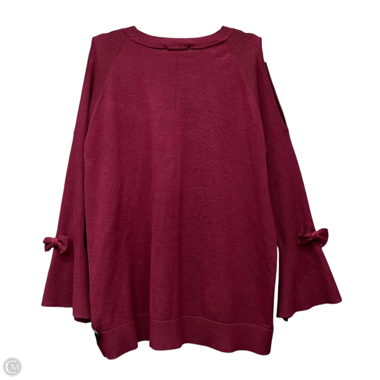 Sweater Designer By Karl Lagerfeld In Maroon, Size: Xl