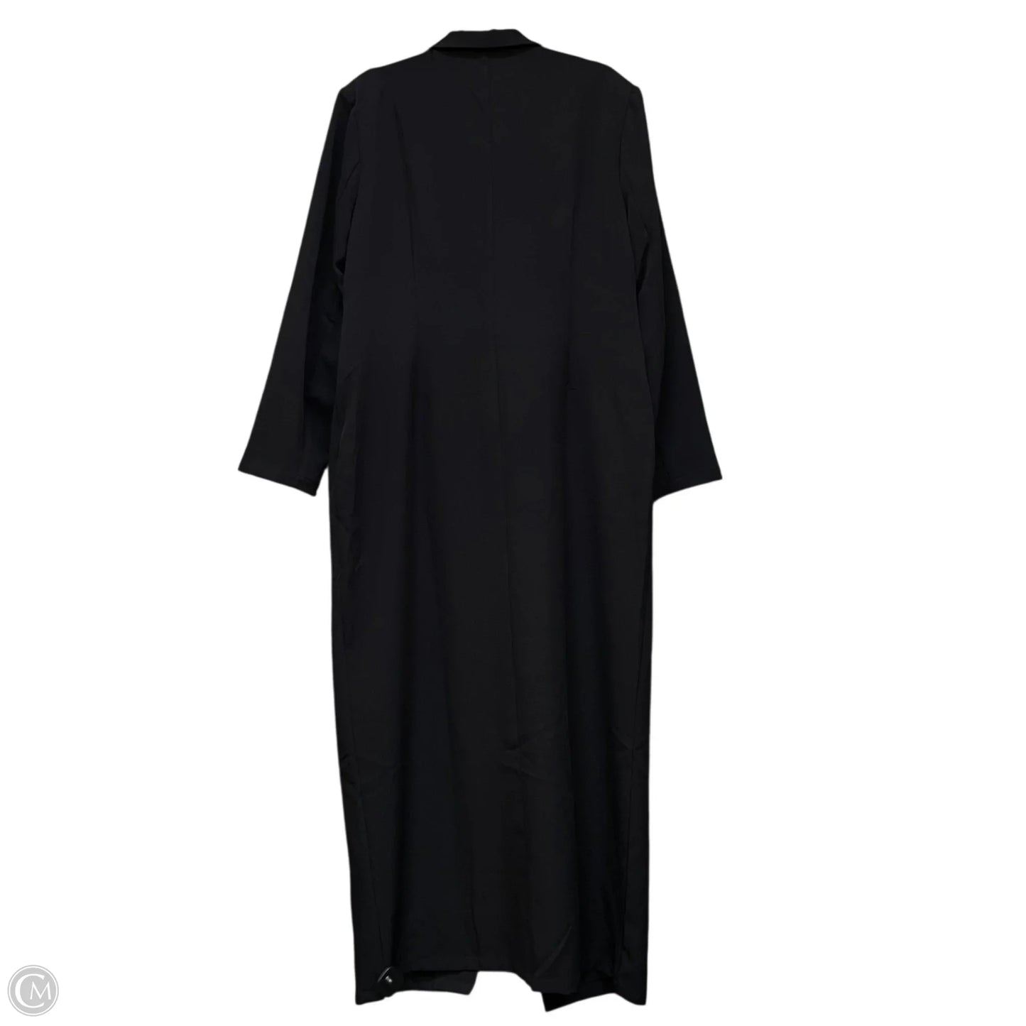 Coat Trench Coat By Cme In Black, Size: 2x