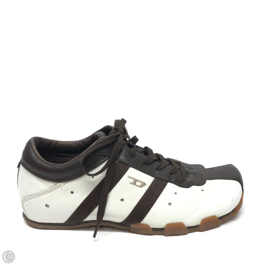 Shoes Sneakers By Diesel In Brown & Cream, Size: 8.5