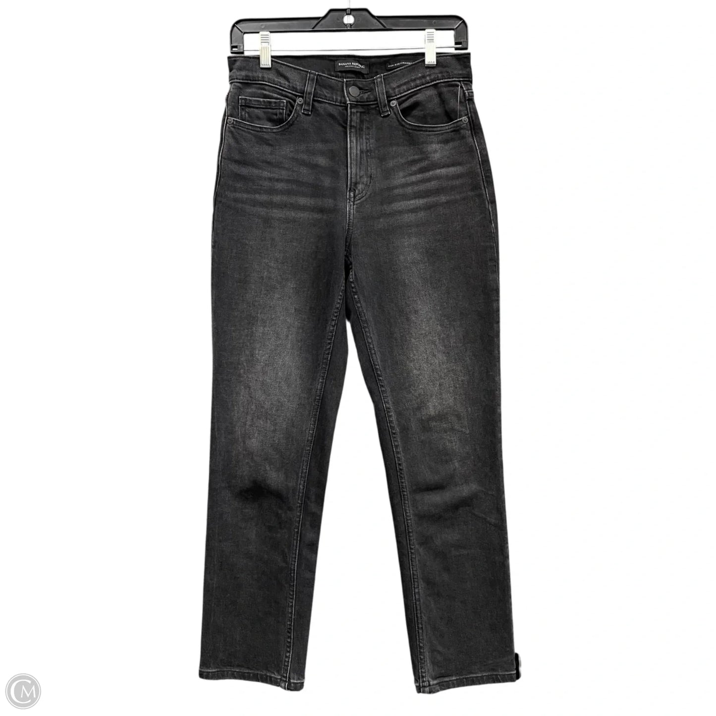 Jeans Straight By Banana Republic In Grey Denim, Size: 4