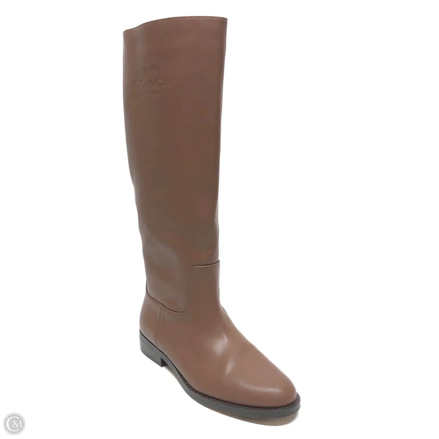 Boots Designer By Coach In Brown, Size: 8.5