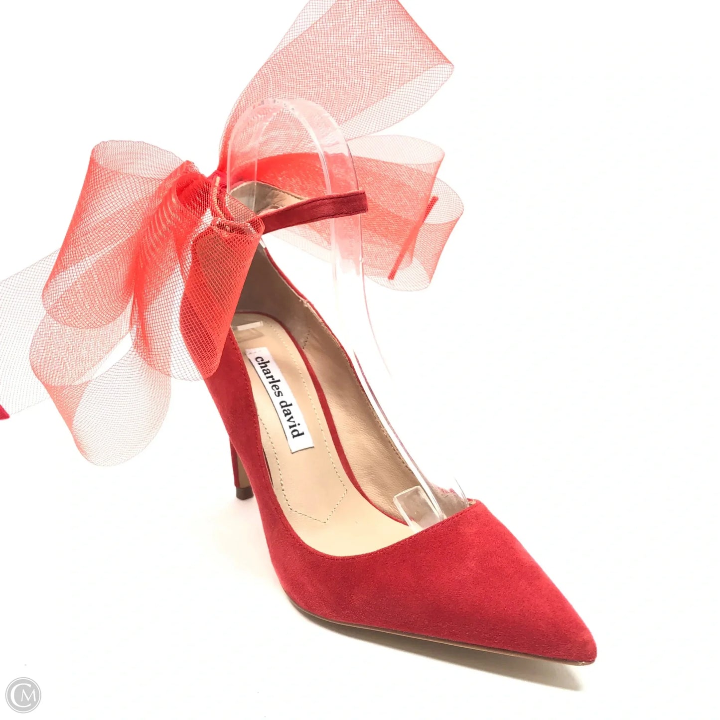 Shoes Heels Stiletto By Charles David In Red, Size: 8.5