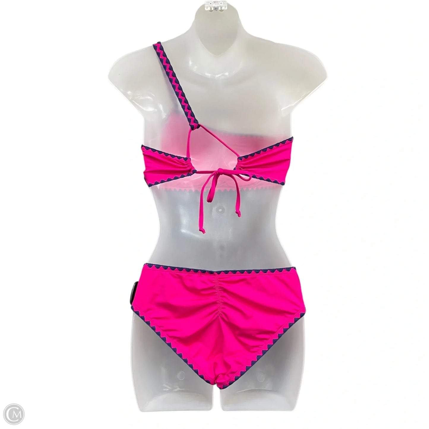 Swimsuit 2pc By Lucky Brand In Blue & Pink, Size: S