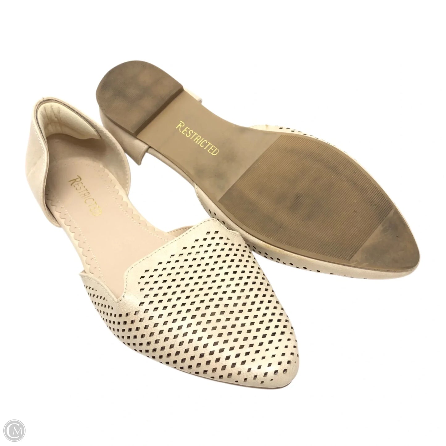Shoes Flats By Restricted In Beige, Size: 9