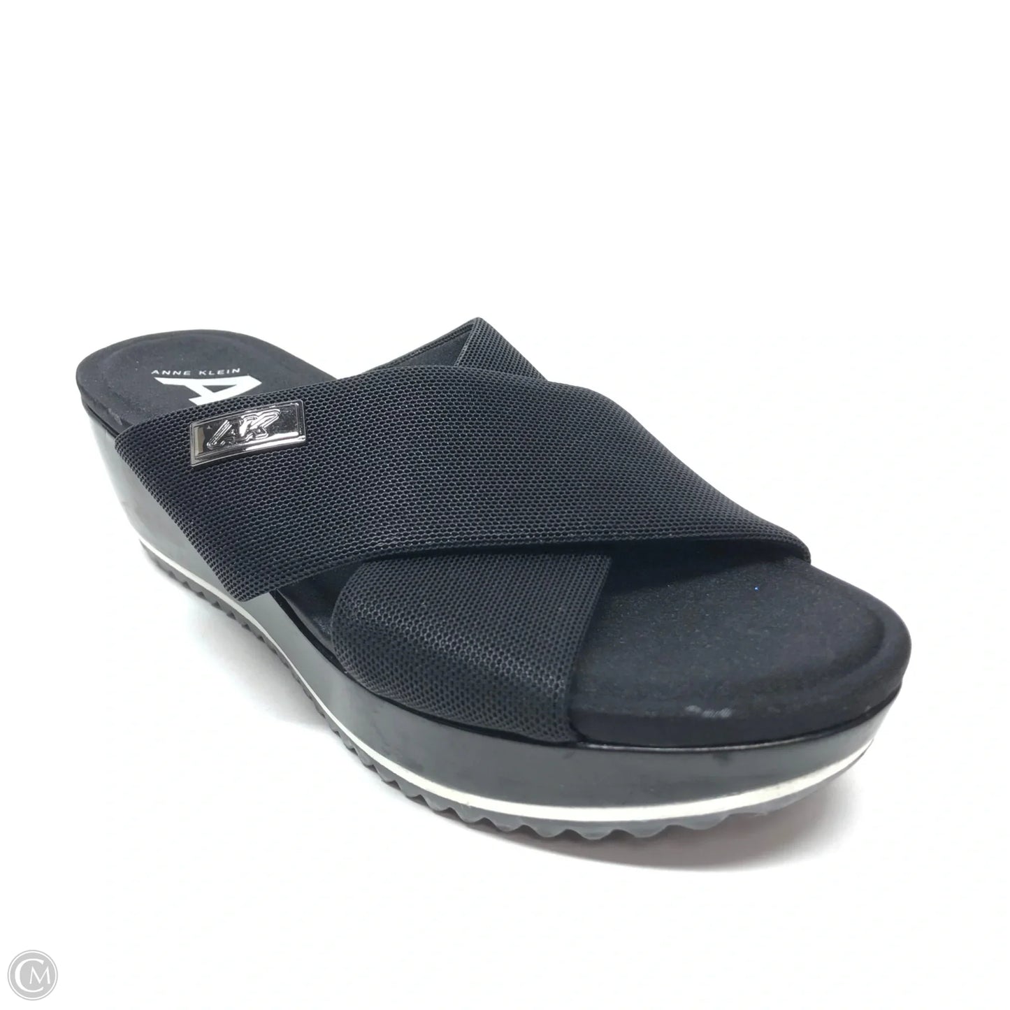 Sandals Heels Wedge By Anne Klein In Black, Size: 6