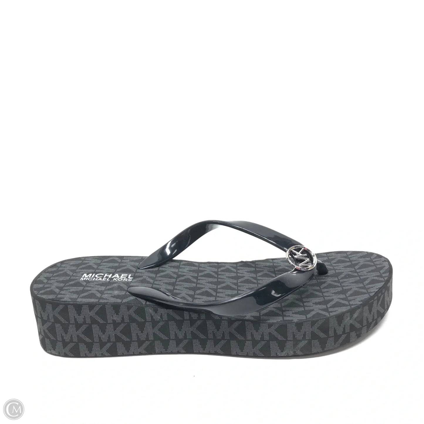 Sandals Heels Wedge By Michael By Michael Kors In Black, Size: 6