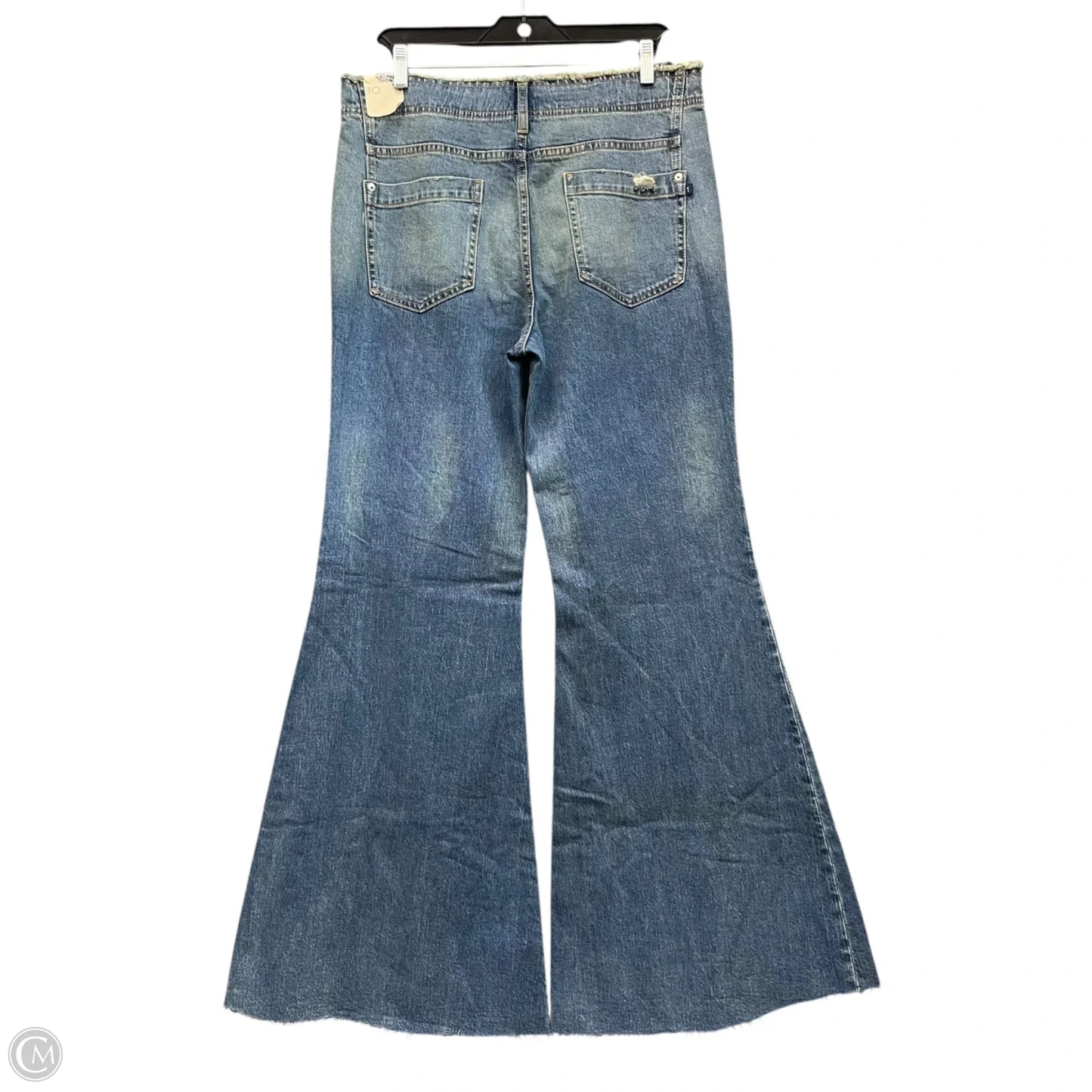 Jeans Flared By Pilcro In Blue Denim, Size: 10