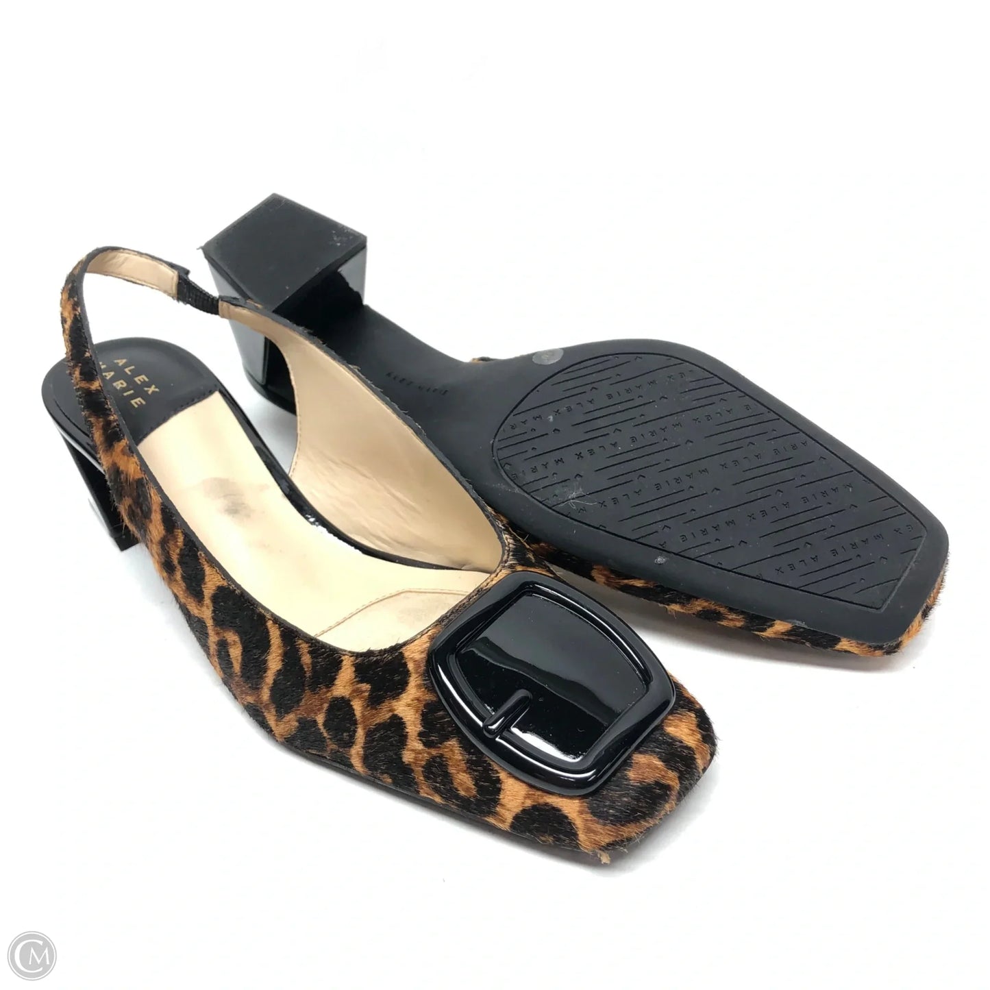 Shoes Heels Block By Alex Marie In Animal Print, Size: 7
