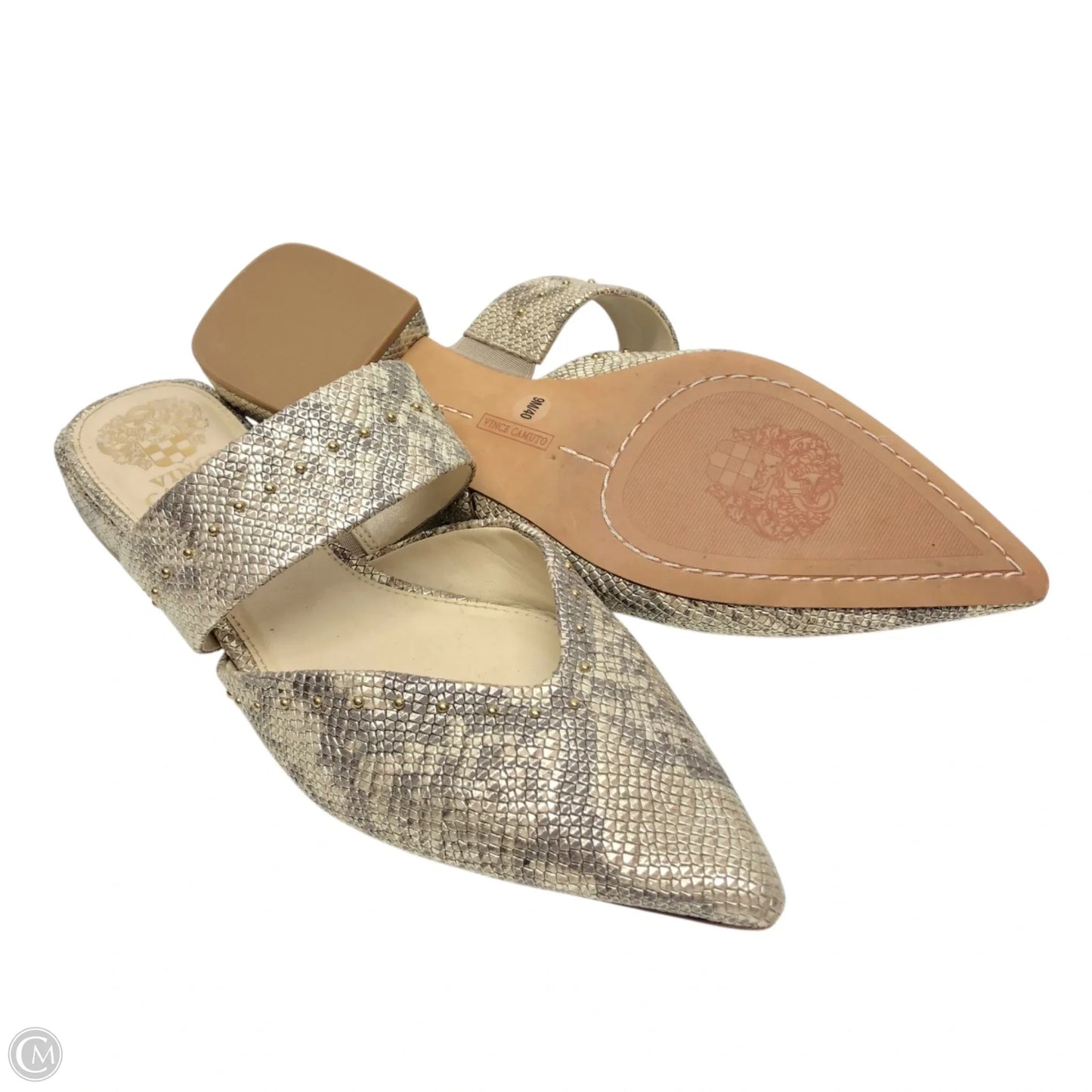 Shoes Flats By Vince Camuto In Gold, Size: 9