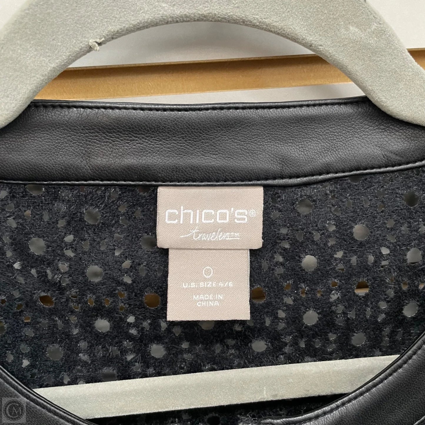 Jacket Other By Chicos In Black, Size: L