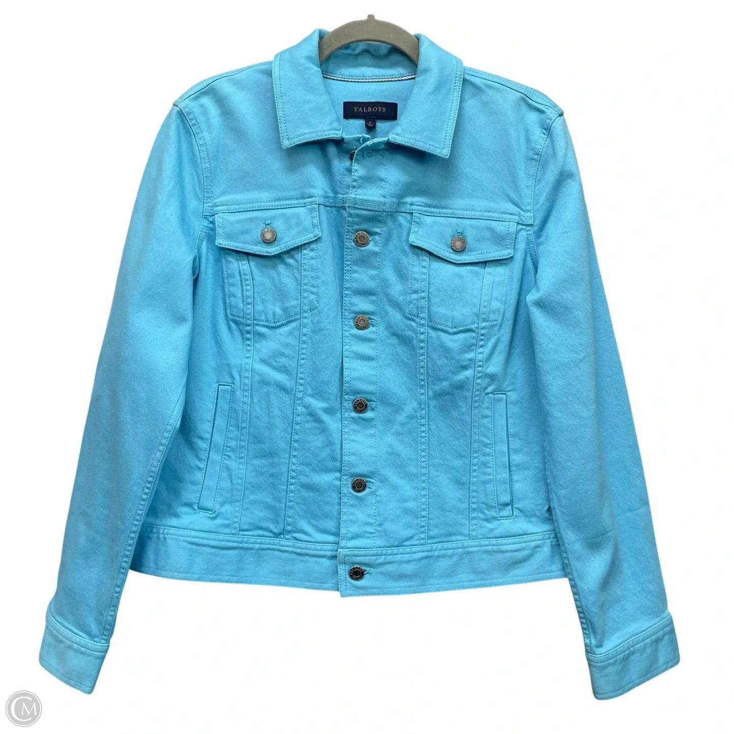 Jacket Denim By Talbots In Blue, Size: L