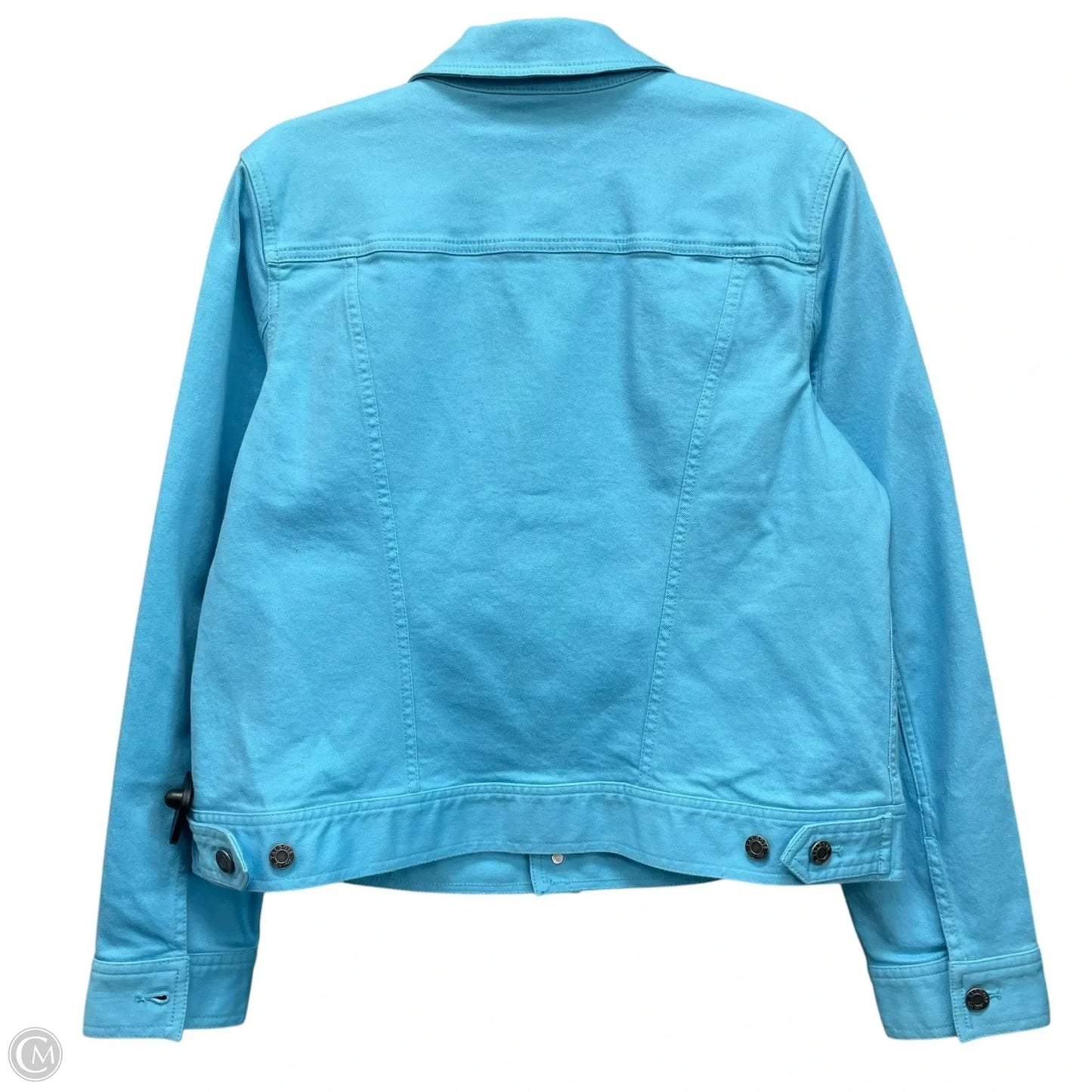 Jacket Denim By Talbots In Blue, Size: L